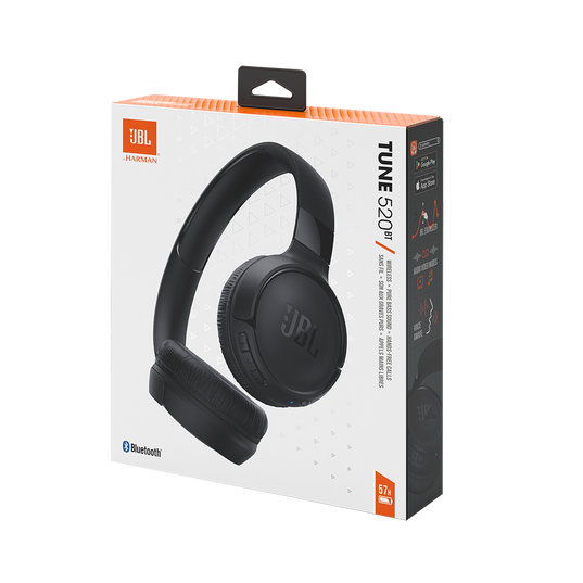JBL Tune 520BT - Black - Wireless on-ear headphones - Detailshot 10
